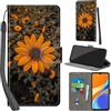 PHINIENLAND Cover per Xiaomi Redmi 9C / Redmi 10A custodia portafoglio Crisantemo | 3 scomparti carte, 1 tasca banconote, Chiusura magnetica, Supporto, Pelle PU flip cover per Xiaomi Poco C3