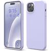 elago Cover Silicone Liquido Compatibile con iPhone 15 Plus Case, Custodia Silicone Premium, Protezione Completa [Struttura Antiurto a 4 Strati], Fodera in Morbida Microfibra Antigraffio (Viola)