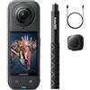 Insta360 X5 Pack Get Set - Camera Impermeabile 8K 360º, Superba in Bassa Luce, Selfie Stick Invisibile, Obiettivi Sostituibili, Batteria con Autonomia 3 ore, Cover Antivento, Stabilizzazione
