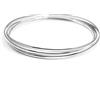 Silverly Bracciale Triplo da Sposa Russo in Argento Sterling 925 | Braccialetti Intrecciati Impilabili per Donna in Argento Massiccio 925 | Regalo per il 18° Compleanno