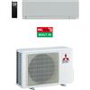 CLIMATIZZATORE CONDIZIONATORE MITSUBISHI SERIE EF MSZ-EF25VGK/MUZ-EF25VG R32 9000 BTU - WI-FI INCLUSO - in diversi colori Argento