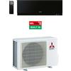 CLIMATIZZATORE CONDIZIONATORE MITSUBISHI SERIE EF MSZ-EF25VGK/MUZ-EF25VG R32 9000 BTU - WI-FI INCLUSO - in diversi colori Nero