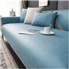 YUEZHONG Copridivano In Similpelle Impermeabile For Divano Componibile, Copridivano Di Lusso In Similpelle, Protezione Antiscivolo For Mobili For Cani(Light blue,50x70cm/19.7x27.5in)