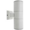 Universo Applique a parete doppia emissione per esterno giardino ip55 lampada moderna gu10 bianco es01-b A11