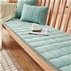 GVXOX Copridivano Spessi Cuscini for Sedie Scozzesi, Copridivano Protettivo in Cotone Chic da Giardino, Copridivano Antiscivolo AntiGraffio, Lavabili in Lavatrice (Color : Green, Size : 55x100cm/21.7x39.4