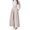 DayaEmmoTQ Salopette Elegante per Donna - Salopette Ritagliato a Vita Alta con Bretelle Sottili, Pantaloni Larghi con Spalline Sottili e Tasche Laterali, Jumpsuit,Tuta
