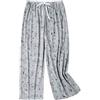 MIA LUCCE Pigiama da donna lungo 3/4, pantaloni corti per il tempo libero, biancheria da notte con corde, L