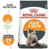 ROYAL CANIN Hair&Skin Care 10kg secco + umido Intense Beauty in gelatina 12x85 g