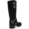 Steve Madden Stivali tipo biker con fibbie e tacco 4,5 cm