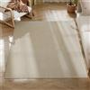 HOMCOM Tappeto Soggiorno 120x160 cm Lavabile in Lavatrice Pelo Lungo Stile Moderno Tappeto per Salotto Camera da Letto Crema | Aosom Italy