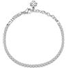 Brosway Bracciale Donna, Bracciale Tennis in Acciaio e Cubic Zirconia con Simbolo Quadrifoglio | Collezione Desideri - BEI016