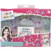 CREA MANIA Sparkle collection - kit completo per creare bracciali e collane alla moda - include pendenti, charms e perline colorate