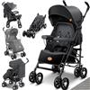 KIDIZ® Passeggino City-Pro Passeggino Passeggino per bambini Passeggino pieghevole Passeggino per sport reclinabile a 360° con ruote da 6 pollici inclusi Zanzariera