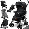 KIDIZ® Passeggino City-Pro Passeggino Passeggino per bambini Passeggino pieghevole Passeggino per sport reclinabile a 360° con ruote da 6 pollici inclusi Zanzariera