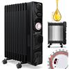 KESSER® Radiatore a olio con display digitale e telecomando Termosifone elettrico a risparmio energetico, timer, 4 livelli di calore, termostato, spegnimento automatico di sicurezza