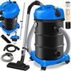 Masko® Aspirapolvere industriale 6 in 1, 2300 W + presa ✓ Funzione soffiaggio ✓ Aspirazione a secco e a umido | Aspirapolvere industriale con e senza sacchetto, blu