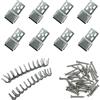 JJWNMLL Kit di 8 clip a molla per divano, riparazione tappezzeria di divani e sedie, con clip e chiodi