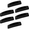 JJWNMLL 6 Pezzi Self Stick Maniglia Autoadesive Manopole,Maniglie Adesive per Porte Vetro,Assistente per e Finestre porte scorrevoli autoadesive (nero)