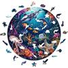 Iconic Puzzles Marini Animali fantasy Puzzle in Legno 100% sostenibile, Multicolore, Taglia S, 24ANIMARS