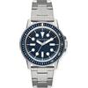 Armani Exchange Orologio da uomo, Movimento al quarzo a tre lancette e cassa da 42 mm con cinturino in acciaio, Grigio e verde acqua
