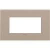 Vimar 19954.32 Placca Arké fit 4 moduli, metallo, tortora