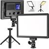 NEEWER NL-116AI 9 Pannello LED Video, Luce Fotocamera con Treppiede Tavolo | Faretto DSLR Soffusa Dimmerabile, Mini Stativo, Porte USB C, 3200K-5600K CRI95+ per Foto Video Live Streaming in Studio