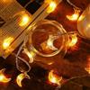 MUCHER Luci a forma di luna, 6 m, 40 LED, USB, luci decorative per interni, per Natale, matrimonio, compleanno, San Valentino, feste, camera da letto