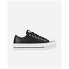 Converse All Star Platform Leather Ox W - Scarpe Sneakers - Donna - Nero