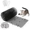 WADEO Tappetino Repellente per Gatti 200x30cm, [2 Pezzi] [I gatti lo temono], Griglia Dissuasione Gatti con 16 Graffette per Giardino, Balcone, Interno, Esterno (1 Pezzo)