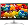 LG 27UL500P Monitor 27 UltraHD 4K LED IPS HDR 10, 3840x2160, 5ms, AMD FreeSync 60Hz, HDMI 2.0 (HDCP 2.2), Display Port 1.4, AUX, Flicker Safe, Bianco