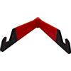 CABLEPELADO - Supporto da tavolo per cellulare o tablet, stabile, angolo fino a 90°, compatibile con tutti i modelli, pieghevole e tascabile, 11 x 2 cm, rosso