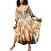 L-Peach Caftano da donna sciolto camicia da notte spazioso homewear oversize maxi costume da bagno copriabiti, A2 Multicolore 20, Etichettalia unica