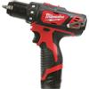 Milwaukee Trapano avvitatore a batteria M12 BDD-201C Nero, Rosso.