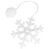 levitantes Ciondolo - Luce a batteria a forma di fiocco di neve con ventosa, colore bianco caldo, ideale per decorare qualsiasi spazio. *