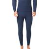 BestSale247 Mutande termiche da uomo, lunghe e morbide, in pile caldo, invernale, biancheria intima da sci, cotone, grigio scuro, XL