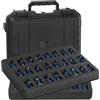 IPEB Miniature Sturdy Hard Case Figurine Minature Carrying Box,48 slot Miniatura Figurine Custodia rigida compatibile Warhammer 40 k, Dungeons & Dragons maggior parte delle miniature, schiuma può essere