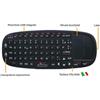 Rii - Mini I10 Wireless (layout Italiano) Mini Tastiera Con Mouse Touchpad E Puntatore Laser Per Smart Tv, Mini Pc, Tv Box, Computer, Htpc, Console