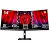 MONITOR 34" GAMING G34WQI LED QUAD HD 3440X1440 CURVO (C34WQBA-RGGL)