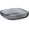 Zeller 18936 - Portasapone moderno, in vetro, 10,1 x 10,1 x 2 cm, colore: Nero