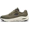 Skechers Arch Fit, Scarpe da Ginnastica Uomo, Olive Textile Synthetic Trim, 45 EU
