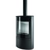 MCZ Stufa a Legna Ovale MCZ SAYA STEEL In Metallo Black Da 10 Kw