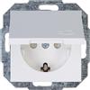 Kopp Athenis 940132087 - Presa con protezione da contatto, 16 A, 250 V, IP20, bianco artico, superficie opaca