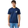 Wrangler Maglietta da Uomo Small Graphic Tee, Blu Navy, XL