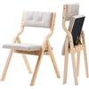 VEVOR Sedie Pieghevoli Legno con Cuscino Set 2 Sedia Pieghevole Portatile Beige