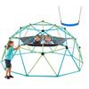 VEVOR Struttura da Arrampicata Geometrica a Cupola Larghezza 305 cm con Altalena e Amaca, Capacità di Carico 453 kg, Attrezzatura da Arrampicata per Bambini dai 3 ai 10 Anni, Parco Giochi Giardino