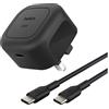 Belkin Caricabatterie da muro Belkin Boost Charge Adatattore + Cavo Usb-c PD 3.1 45W Nero [WCA013KQ1MBK-B6]