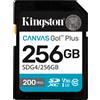 Kingston 256GB SDXC Kingston Technology Classe 10 UHS-I U3 V30 200MB/s/160MB/s Nero [SDG4/256GB]