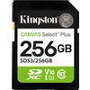 Kingston 256GB Scheda memoria Kingston SDXC canvas select plus gen3 classe 10 [SFKINSD256CS310]