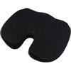 OUTLETISSIMO® Cuscino Seduta Comfort Ergonomica Sedile Anatomico Nero In Lattice Memory Foam Supporto Sedile Sedia Ufficio Auto Traspirante Fodera Lavabile Estraibile Con Cerniera 35x45x7