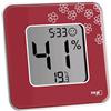 TFA Dostmann, Termo-igrometro digitale, 30.5021.05, motivo floreale, Rosso (rot mit Blumendekor)